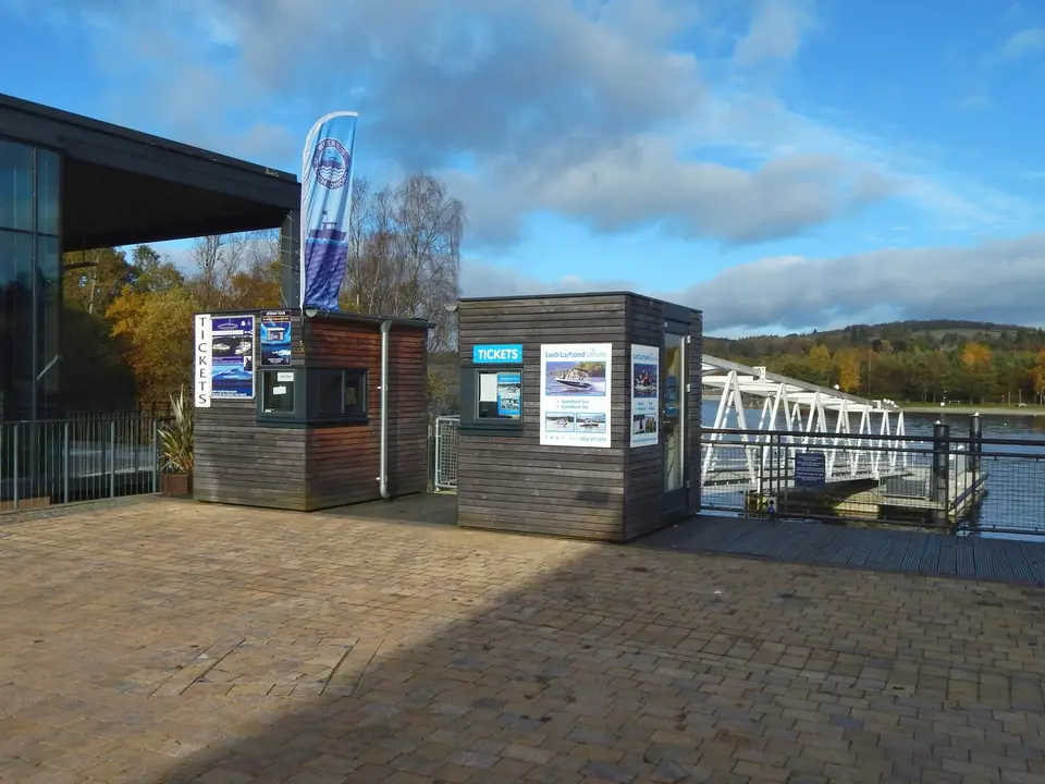 Jetty for the waterbus at Loch Lomond Shores in Balloch