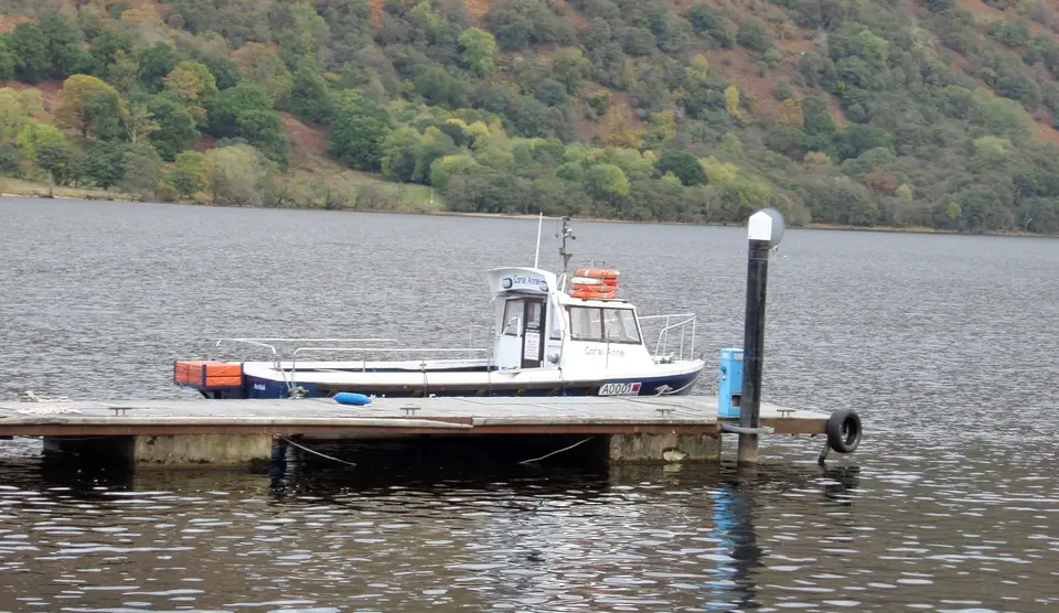 The Ardlui to Ardleish ferry at the marina on Loch Lomond
