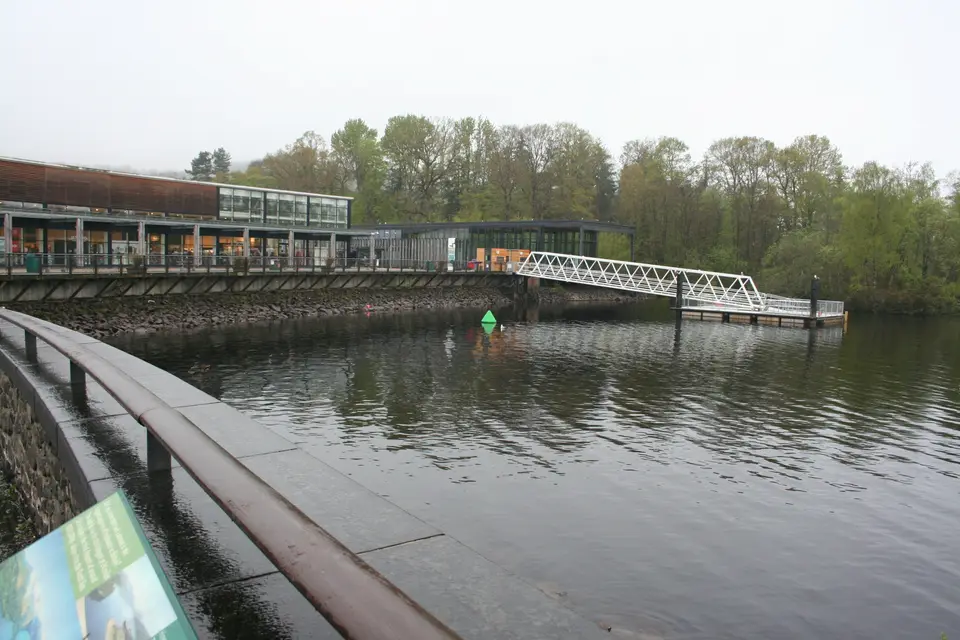 The Loch Lomond Shores waterfront at Balloch